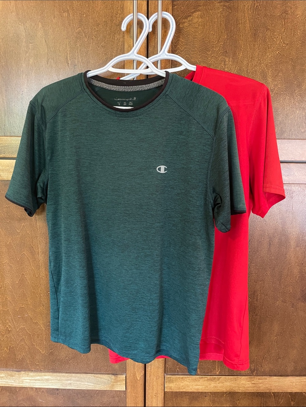 Men’s T-shirt set (Champion green and Adidas red)